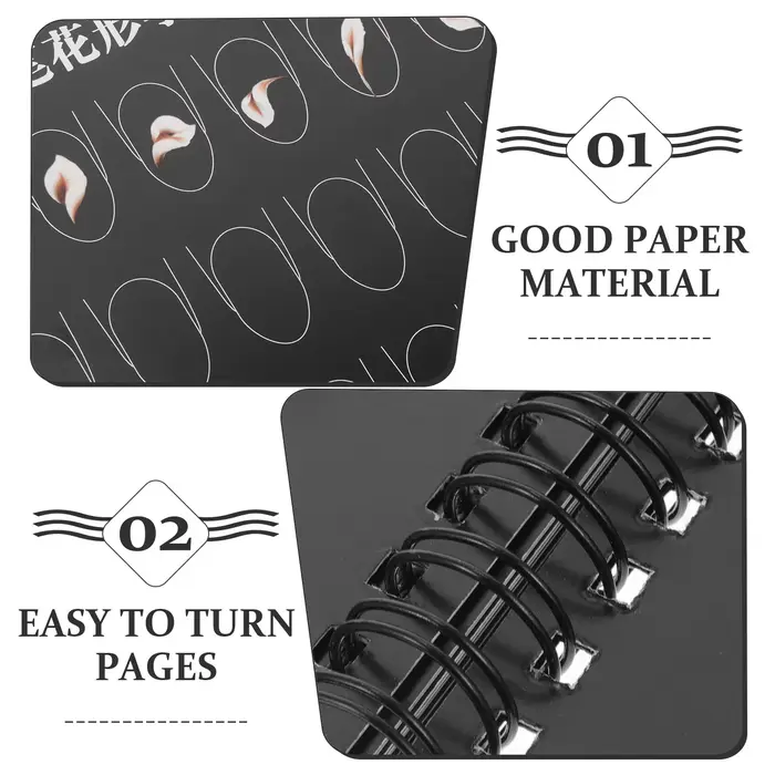 Cahier d'exercices de nail art avec modèles vierges pour débutants