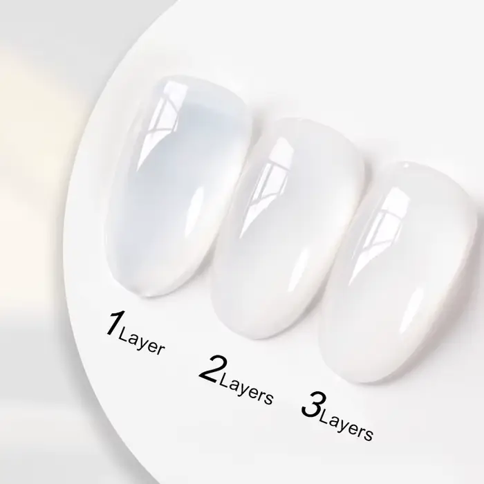 UR SUGAR 15ml Vernis à ongles gel blanc laiteux semi-transparent effet gelée