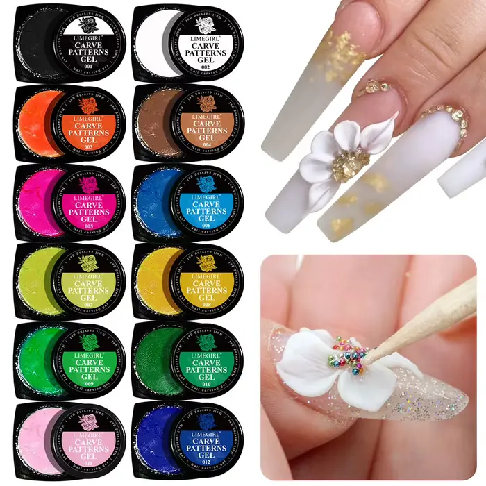 Gel de pâte à modeler UV pour Nail Art, bricolage, modèles de sculpture, Gel de plasticité 3D, sculp