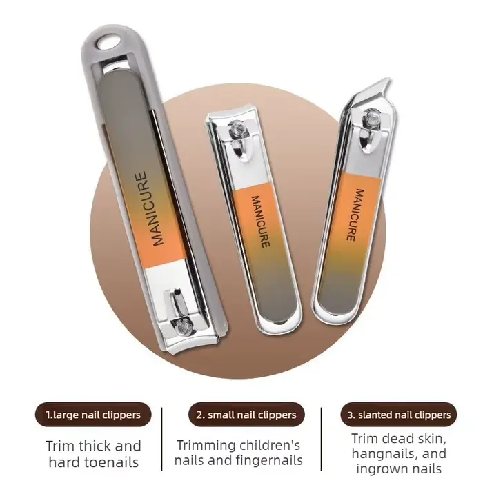 Kit de manucure complet 7 pièces avec coupe-ongles
