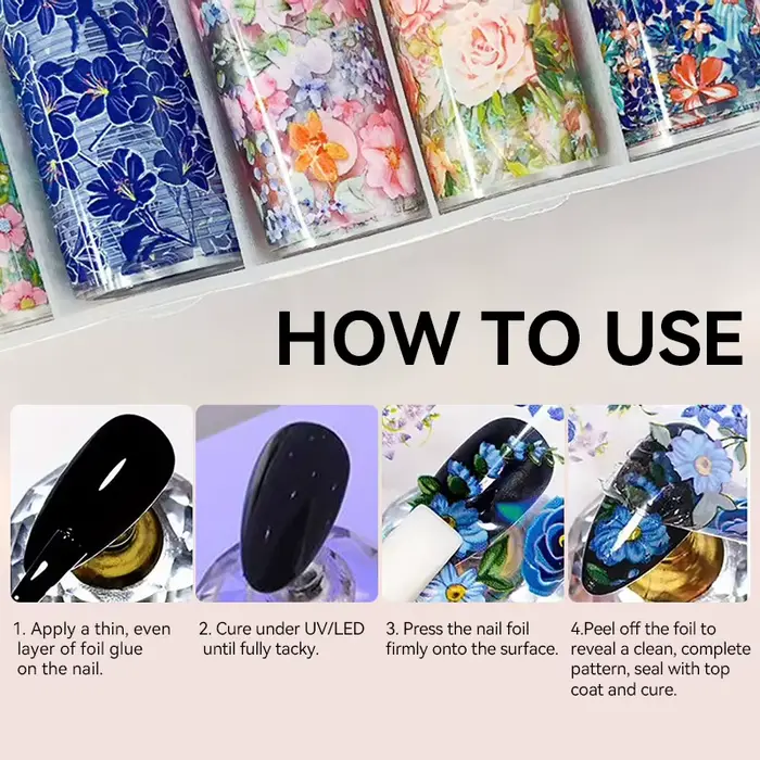 Vernis à ongles semi-permanent en gel pour transfert de motifs