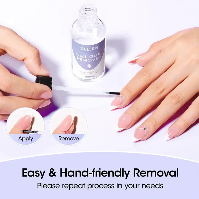 GELLEN 50ml Dissolvant de colle à ongles sans acétone