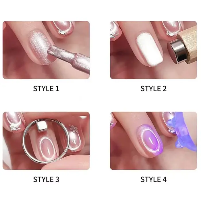 Nouvel Outil Magnétique Circulaire Effet Œil de Chat pour Nail Art