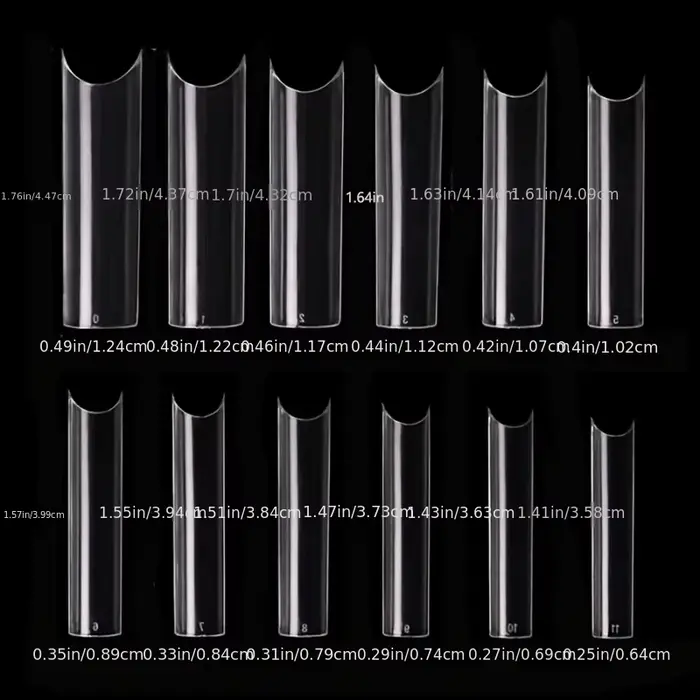 240 faux ongles transparents pour les orteils