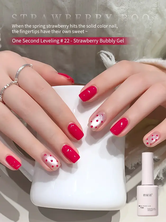 Vernis à ongles gel rouge 12 ml