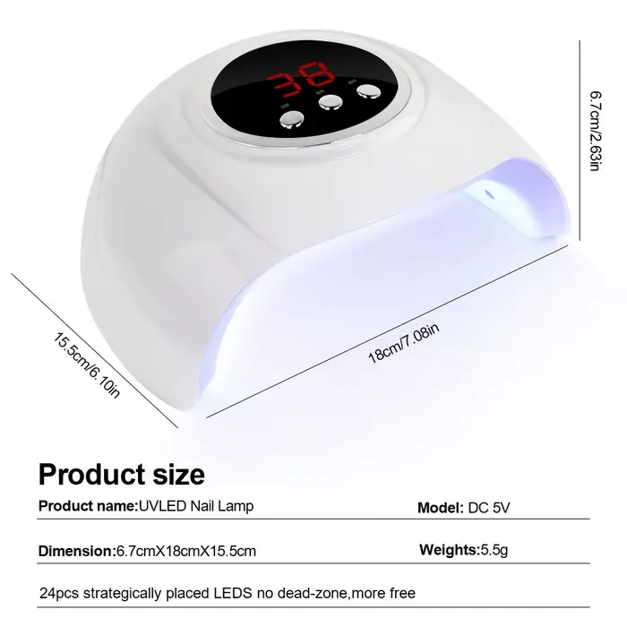 Lampe LED UV professionnelle pour ongles, Machine de séchage de Gel, usage domestique, vernis Gel se