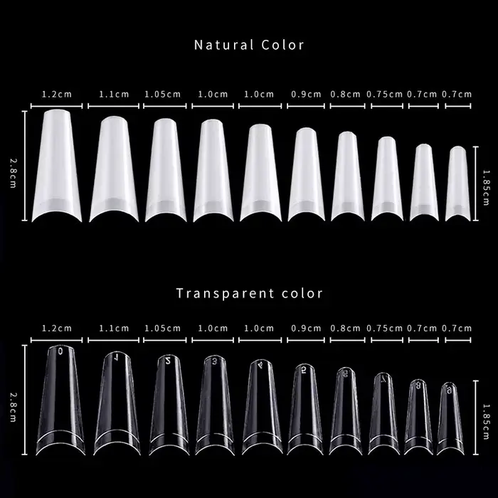 Faux ongles français en denim