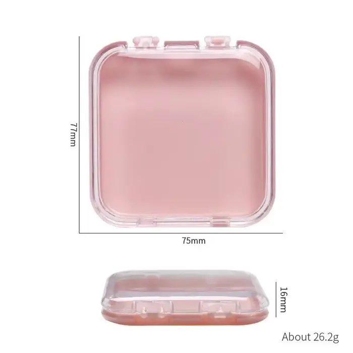 Boîtes à ongles vides pour l'emballage, boîte de forme carrée, vente en gros de pointes d'ongles, étui d'emballage à pression pour petites entreprises, 10 pièces