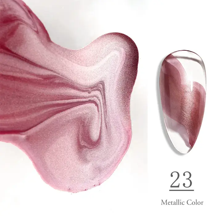 CANNI 9ml Encre à ongles effet marbre doré rose