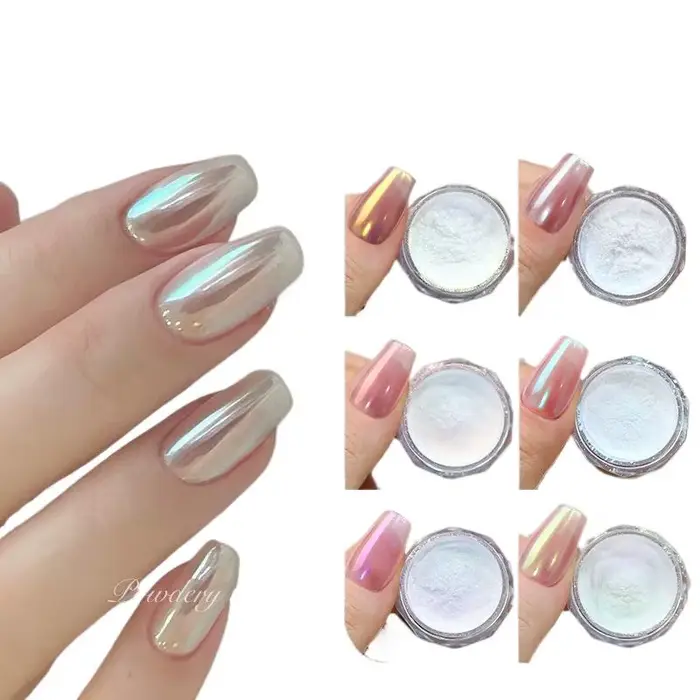 Aurora – poudre chromée pour ongles