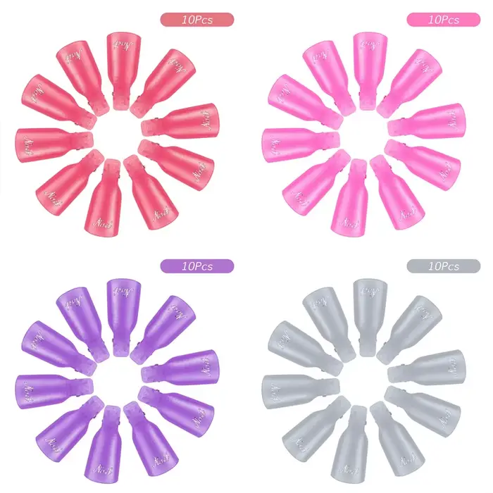 Clips dissolvant de vernis à ongles Gel UV