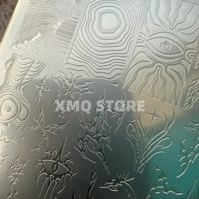 XMQ NAIL ART STAMPING PLATES IMAGEPLATES DE STYLE GOTHIQUE TEMPLATE COOL