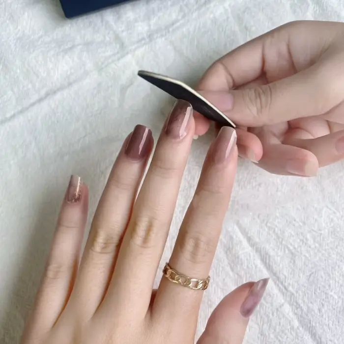 Bandes autocollantes pour ongles en Gel semi-durci UV
