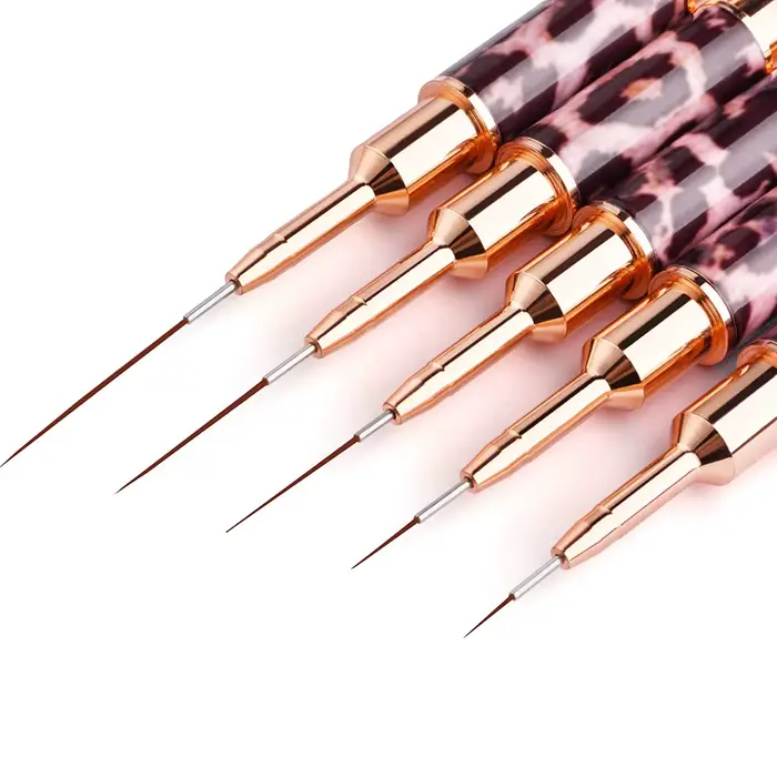 Pinceaux pour Nail Art imprimé léopard