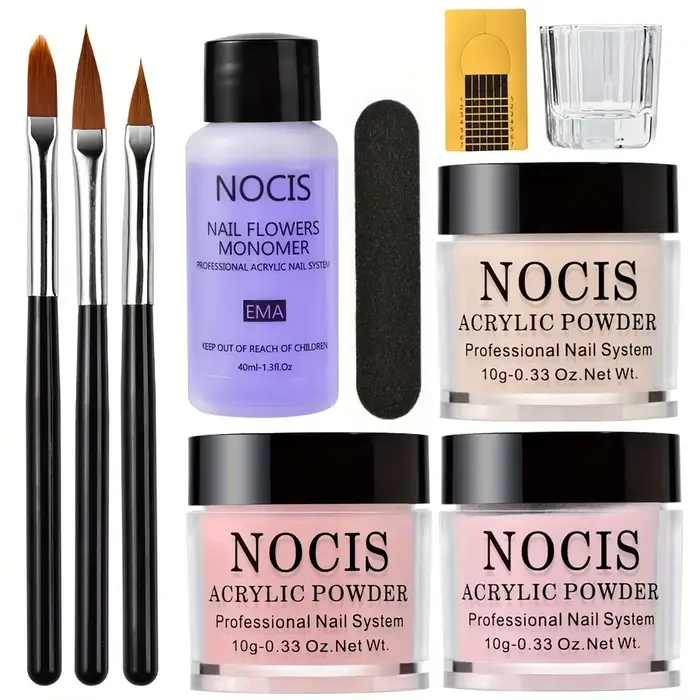 Poudre acrylique pour ongles et monomère liquide