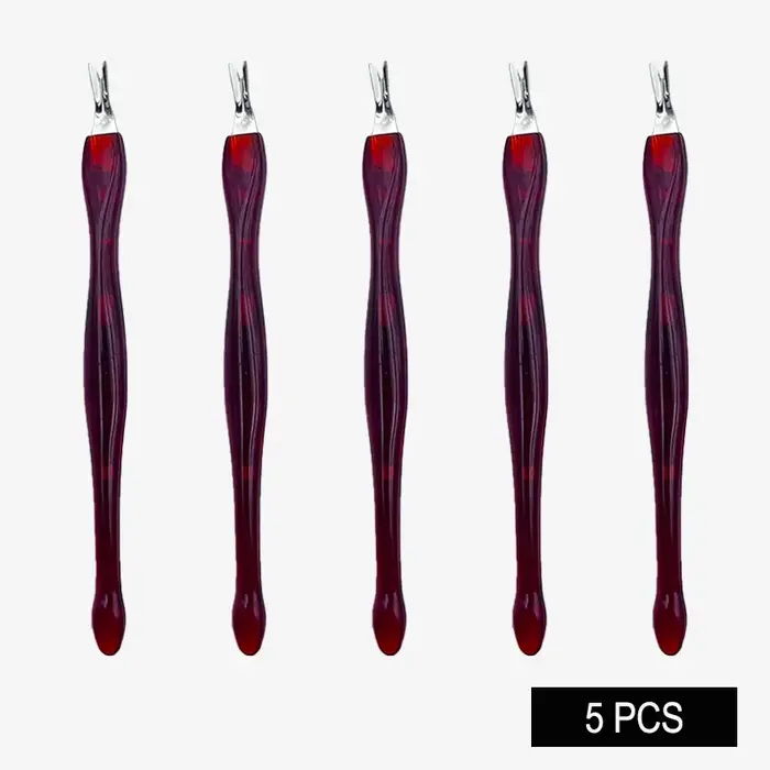 5/10/20/50Pcs dissolvant de peau morte Nail Art fourchette
