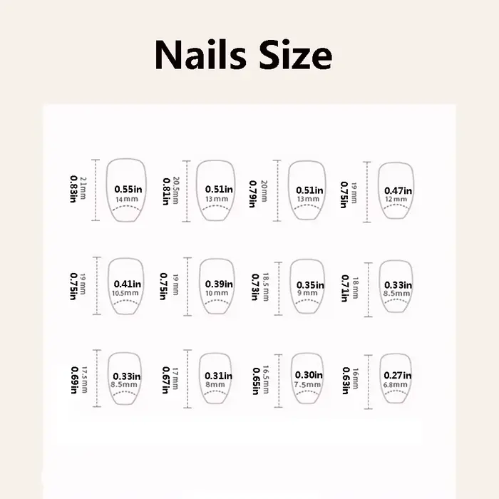 24 pièces/ensemble court carré ballet faux ongles dégradé bleu violet vert rose automne été couvertu