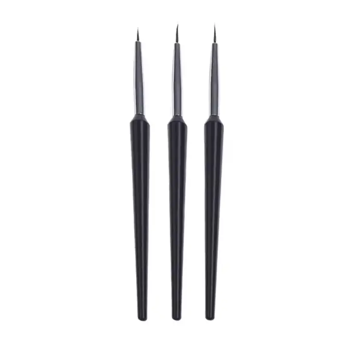 LULAA – ensemble de 3 pinceaux pour nail art, stylo de conception pour nail art, outils de peinture 