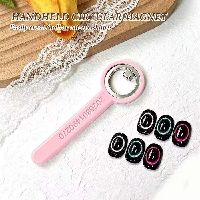 Anneau magnétique pour ongles effet œil de chat avec poignée