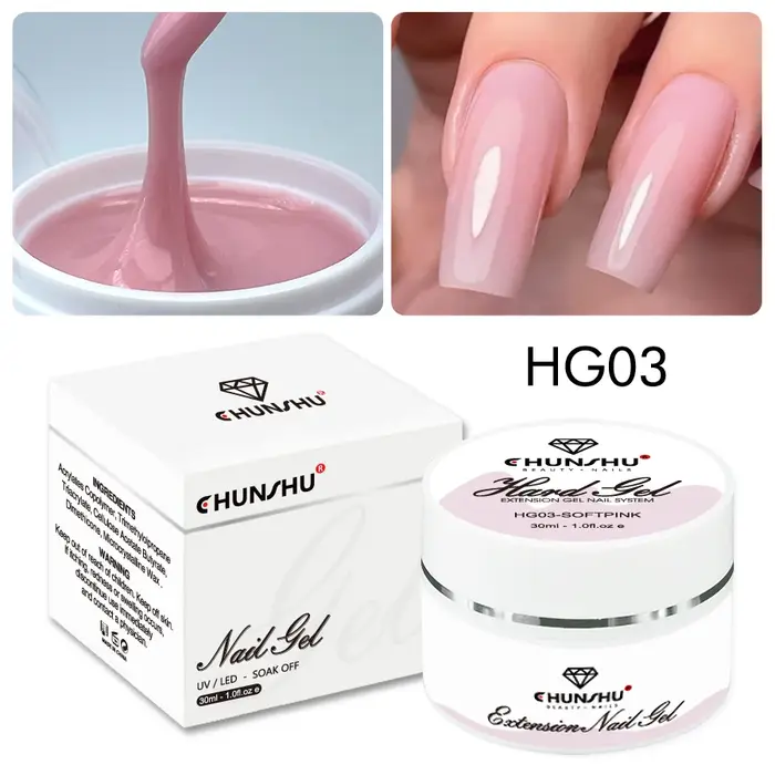 30ML Gel dur pour Extension d'ongles blanc laiteux constructeur Gel auto-nivelant renfort Gels pour ongles Camouflage manucure