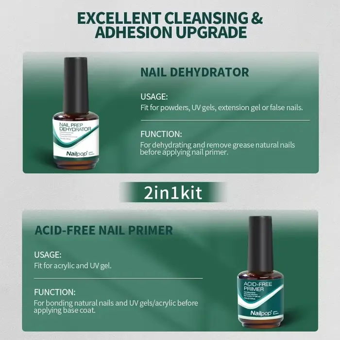 NAILPOP déshydrateur d'apprêt des ongles et de préparation