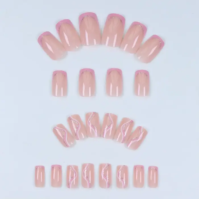 Améliorez instantané votre look avec 24 pièces-ensemble de faux ongles à couverture complète