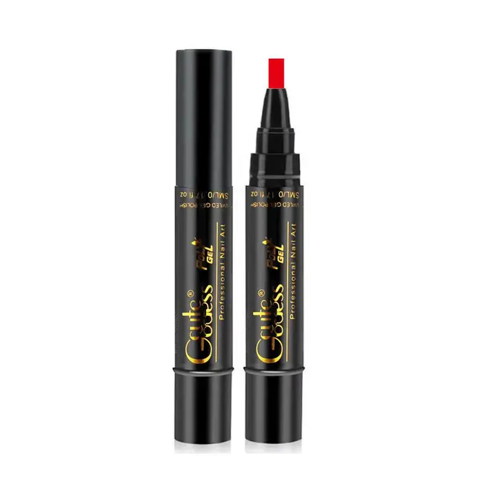 Stylo de vernis à ongles Gel de couleur unie pour Nail Art Gel Semi Permanent couche de finition ver