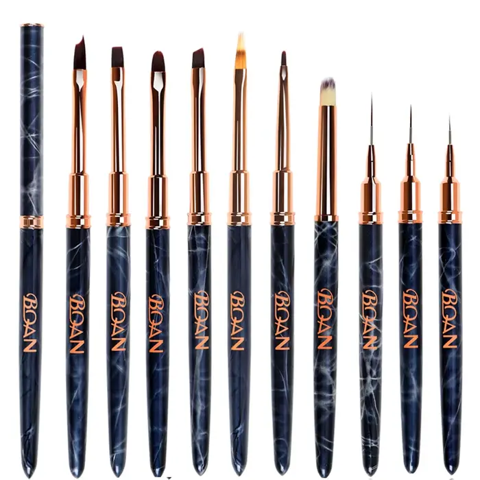 BQAN – brosse à ongles à revêtement marbré