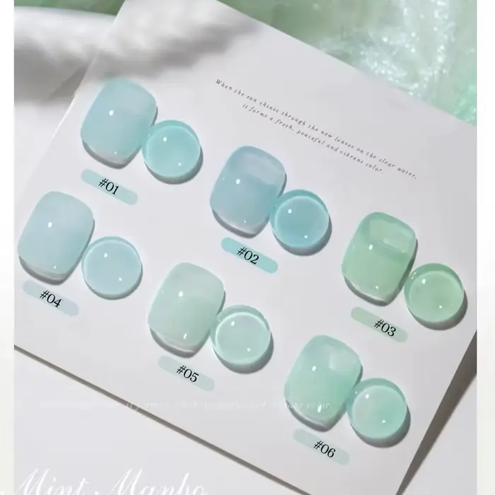 Vernis à ongles gel ZH 6 couleurs
