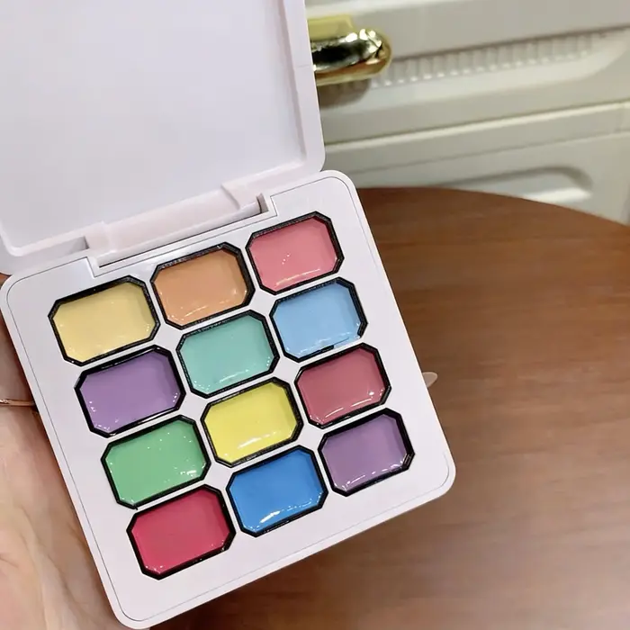 Vernis à ongles en gel solide Macaron 12 couleurs
