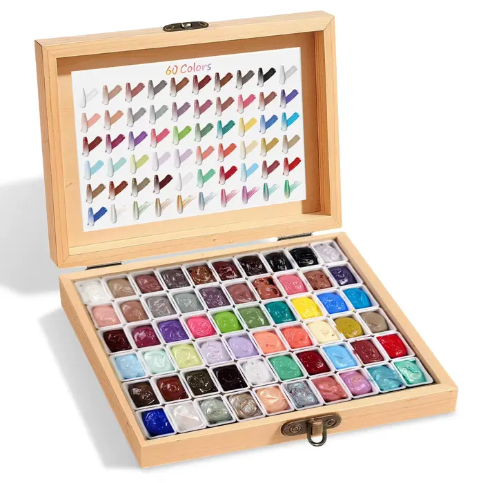 Mini Gel de Peinture pour Ongles à 60 Grilles Effet Dégradé, Vernis à Ongles pour Salon de Manucure, Texture Crémeuse Longue Durée, Application Lisse