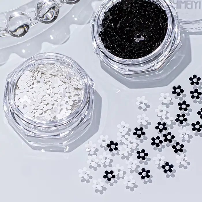 PrettyG-Paillettes en forme de pétale de petites fleurs pour Nail Art