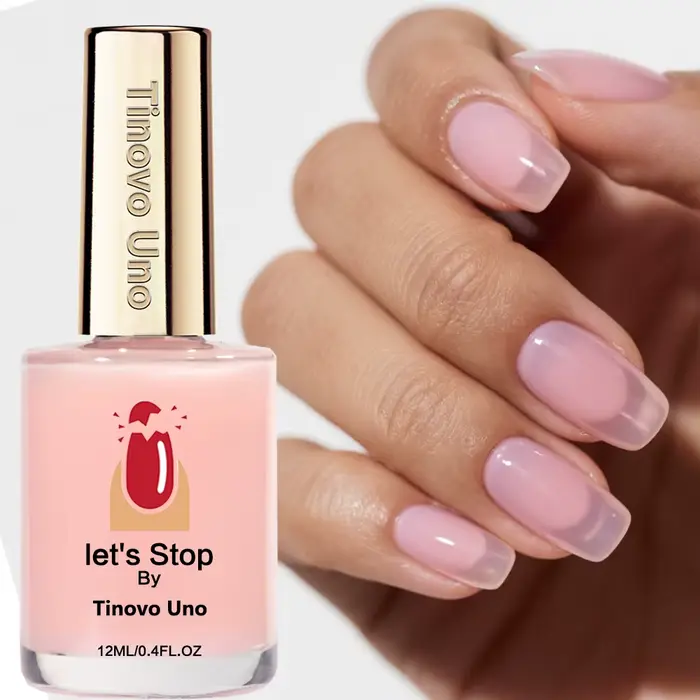 Tinovo Uno – renforcement des ongles rose naturel, permet d'arrêter les ongles doux et fragiles, kér