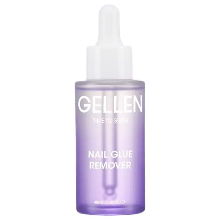 GELLEN 40ml Dissolvant de Colle à Ongles Formule Douce pour Ongles Postiches Gel UV Faux Ongles Diss