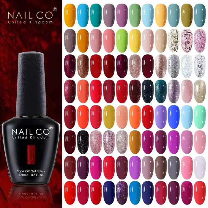 NAILCO 15ml rouge marron couleur série Gel vernis LED ongles Art manucure café UV Gel