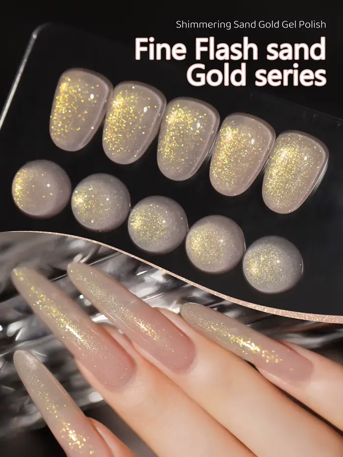 Gel pour ongles à paillettes blanches de 15 ml. Utiliser avec des manteaux de base