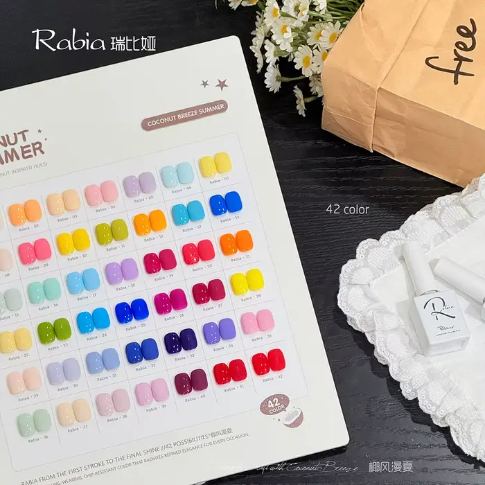 Fournitures pour ongles en gros, ensemble de vernis gel UV permanent longue durée, professionnel, 42 couleurs, ensemble de vernis gel coréen 15 ml, ensemble de vernis