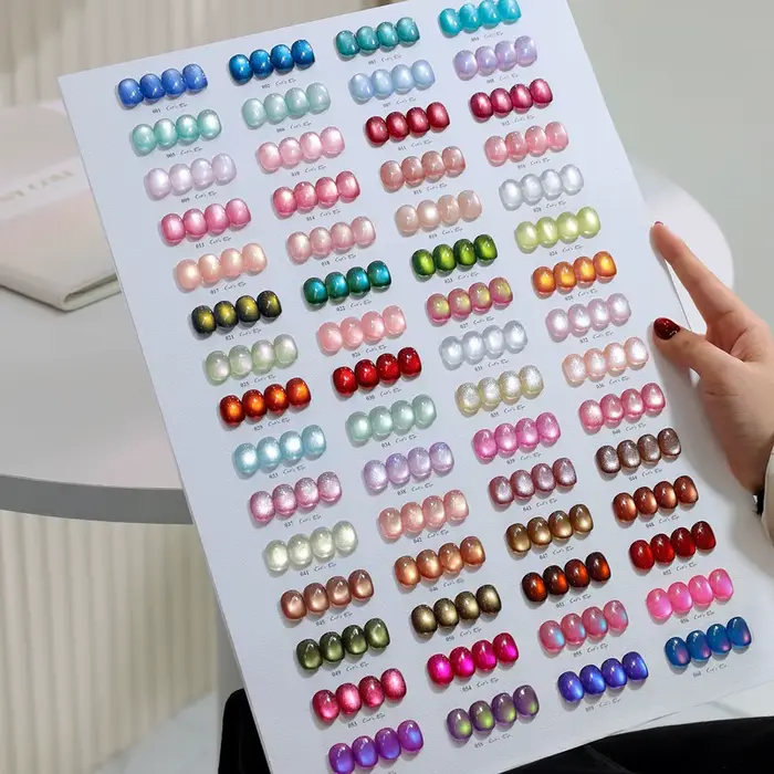 Kit de vernis à ongles gel effet œil de chat TPO FREE avec présentoir