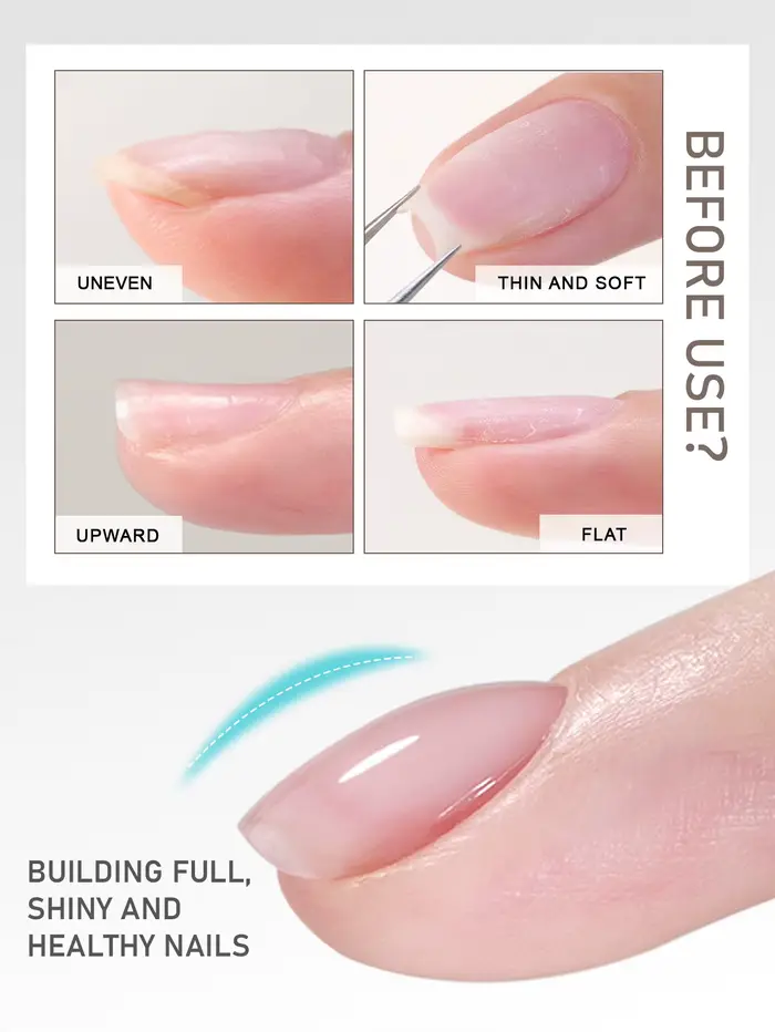 1 pièce de gel transparent renforçant pour ongles de 100 ml