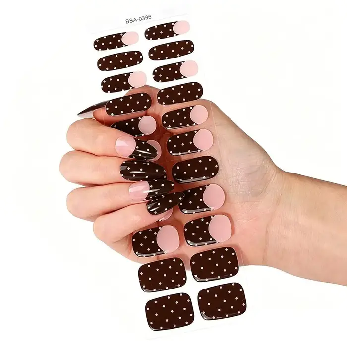 22 pièces de bandes adhésives pour ongles en gel
