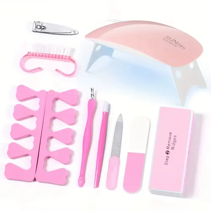 LINMANDA ensemble de manucure USB perceuse à ongles électrique Kit de lime de vernis avec lampe à LE