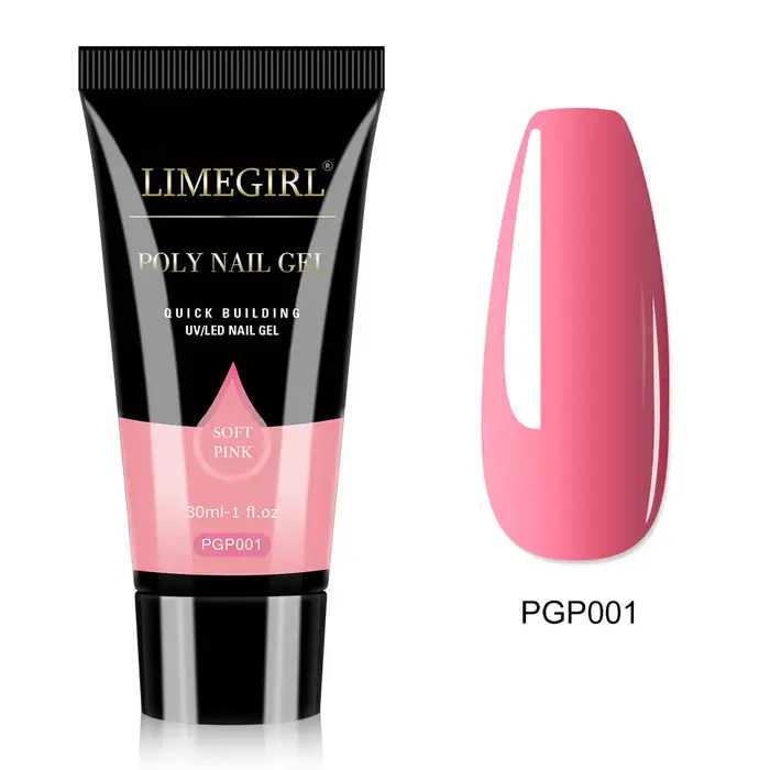 Gel d'extension d'ongles à paillettes