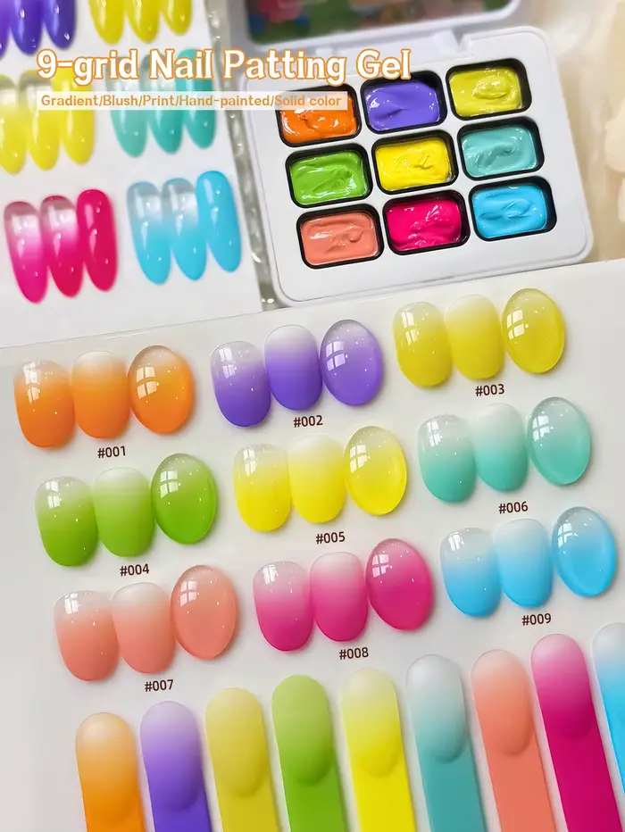 Gel de modelage Fée des fleurs 9 couleurs