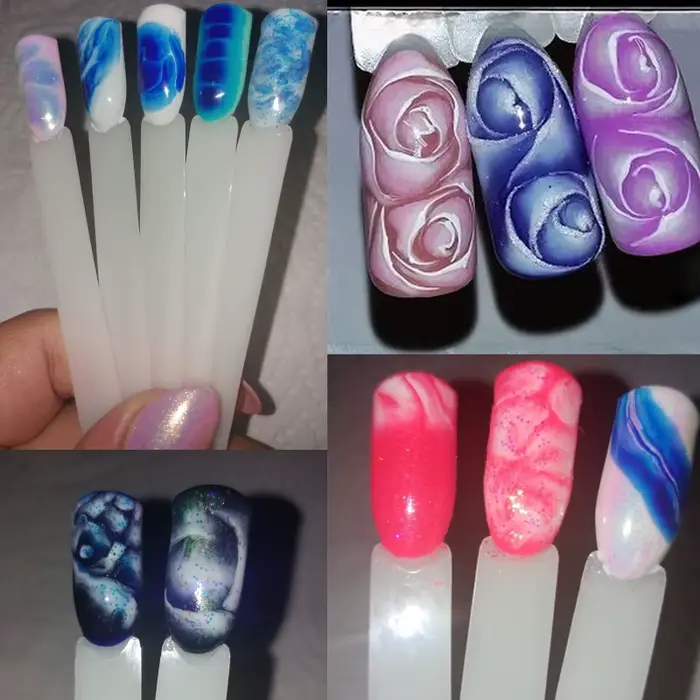 MSHARE Blooming Nails Gel Laque Soak Off Gel à effet d'épandage LED UV
