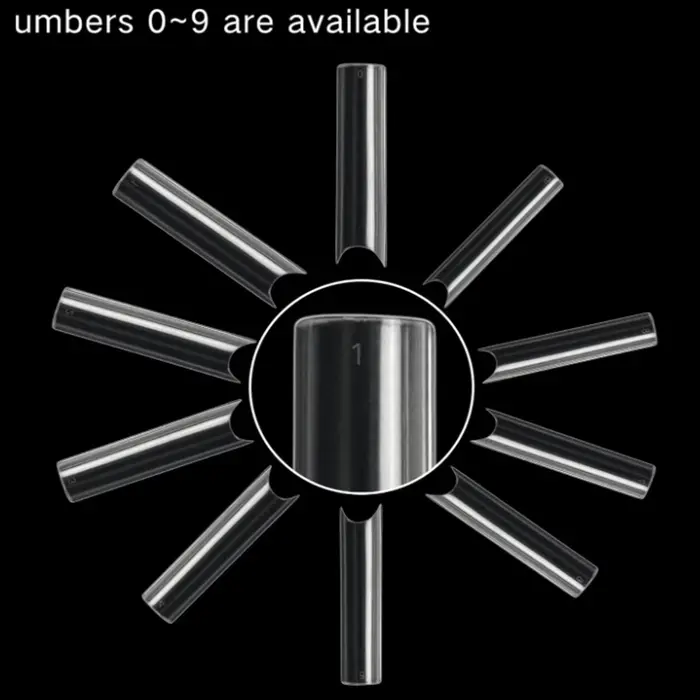 100 pièces/boîte XXL pointes d'ongles Extra droites longs cercueil carré faux ongles C incurvé ABS f