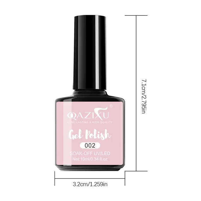 1/2 pièces 10 ml Vernis à ongles gel pailleté rose semi-permanent