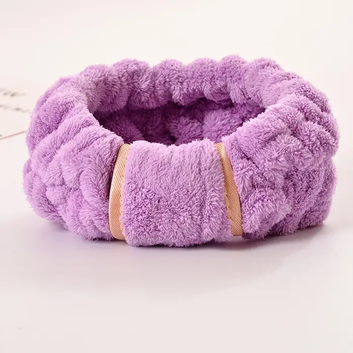 Bandeaux Spa bandeaux pour le visage bandeaux de maquillage élastique Terry tissu bandeau pour les femmes lavage visage maquillage douche Yoga sport