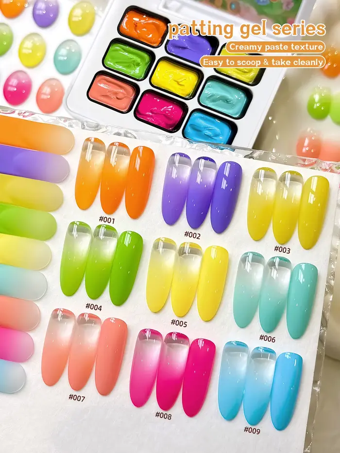 Gel de modelage Fée des fleurs 9 couleurs