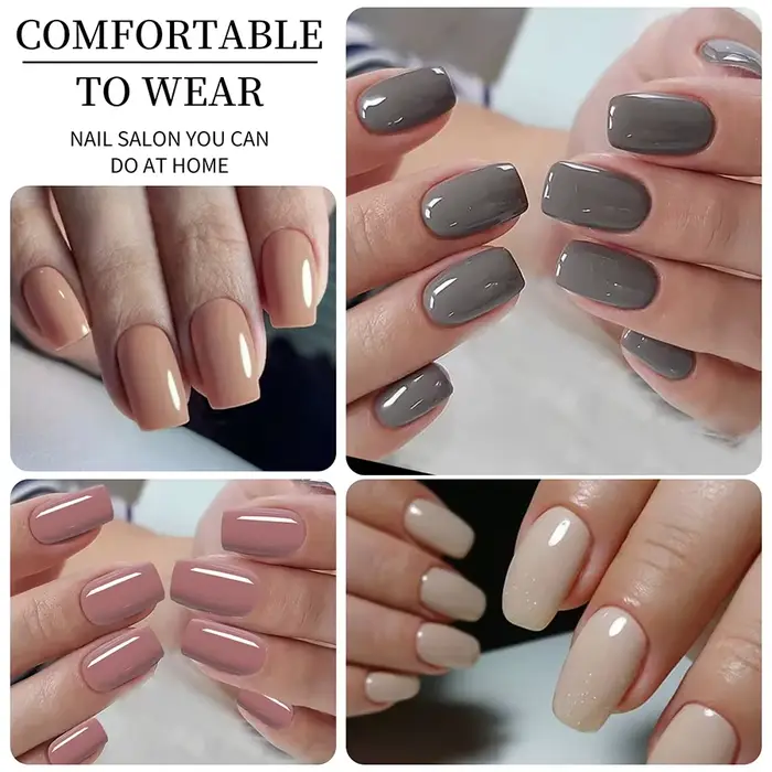 96 pièces ongles mats de couleur unie, faux ongles courts à couverture complète, faux ongles courts 