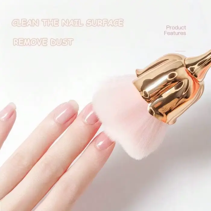 Brosse à ongles en forme de fleur de beauté